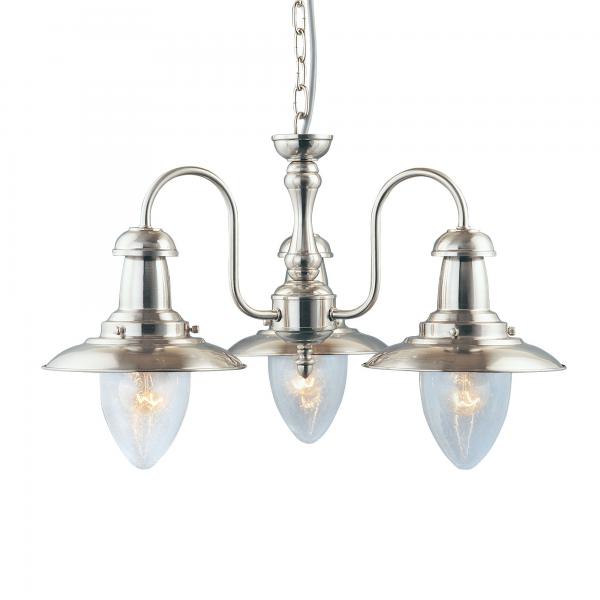 Photo FISHERMAN - 3LT CEILING, SATIN Argent av | Ref : 5333-3SS