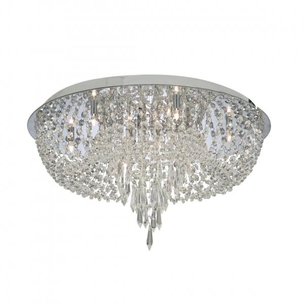 Photo CRISSLET CHROME 10LT CRYSTAL Plafonnier | Ref : 5541CC