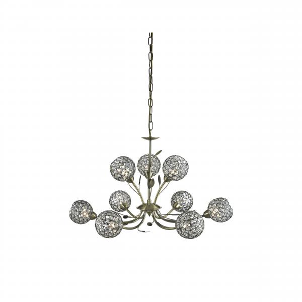Photo BELLIS II - 9LT CEILING, Laiton antique, | Ref : 5579-9AB