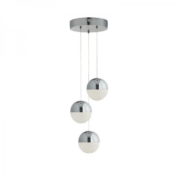 Photo Marbres 3LT LED GLOBE MULTI DROP Suspens | Ref : 5842-3CC