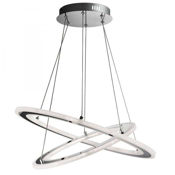 Photo SOLEXA - LED 2 HOOPS CEILING, CHROME, FR | Ref : 5882-2CC