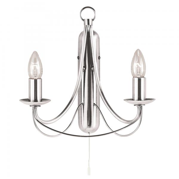 Photo MAYPOLE  2LT SATIN Argent Applique | Ref : 6342-2SS
