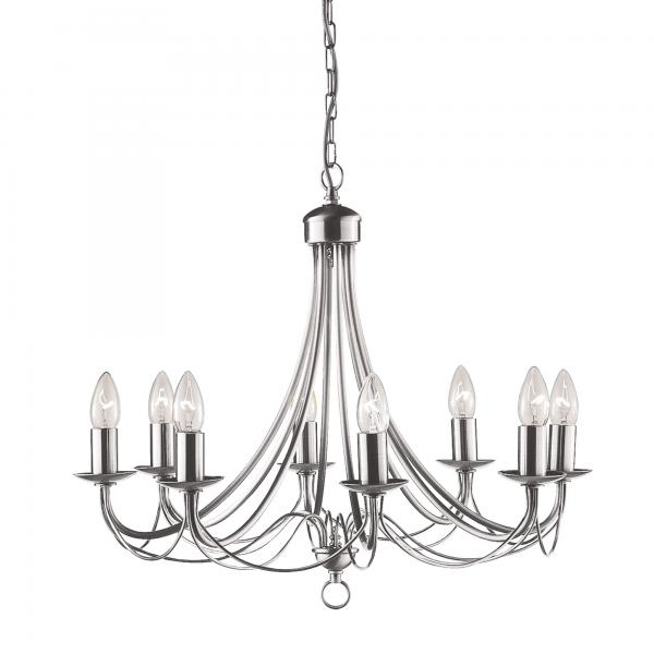 Photo MAYPOLE  8LT SATIN Argent CEILING | Ref : 6348-8SS