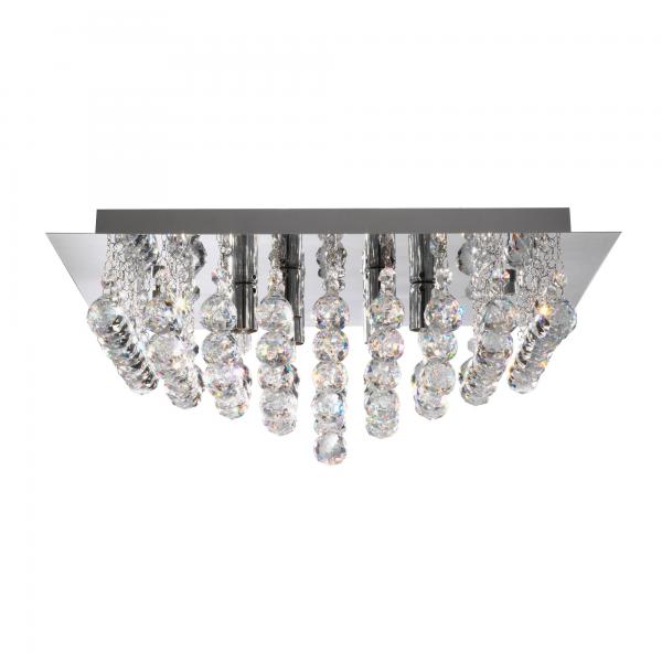 Photo HANNA 8LT CC SQUARE Plafonnier-XTAL BALL | Ref : 6408-8CC