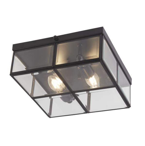 Photo PISA Plafonnier - 2LT Plafonnier BOX, NO | Ref : 6769-26BK