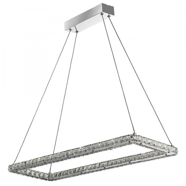 Photo CLOVER Suspension Rectangulaire metal ch | Ref : 7012CC