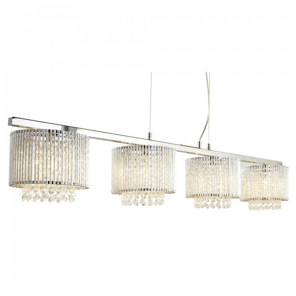 Photo ELISE II 4LT CEILING BAR, Cristal clair | Ref : 7094-4CC