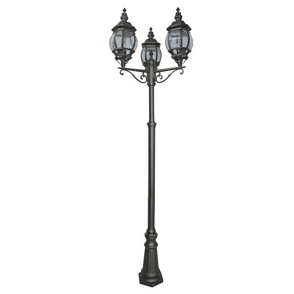 Photo BEL AIRE OUTDOOR borne LAMP 3LT NOIR | Ref : 7173-3