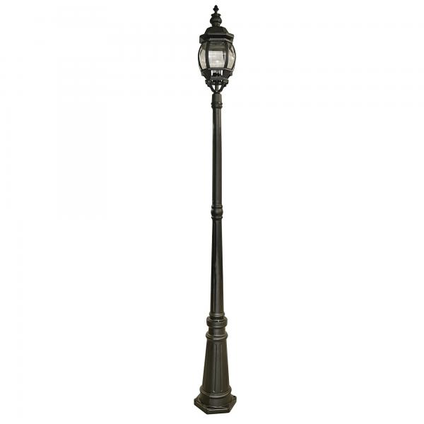 Photo BEL AIRE OUTDOOR borne LAMP  1LT NOIR | Ref : 7174