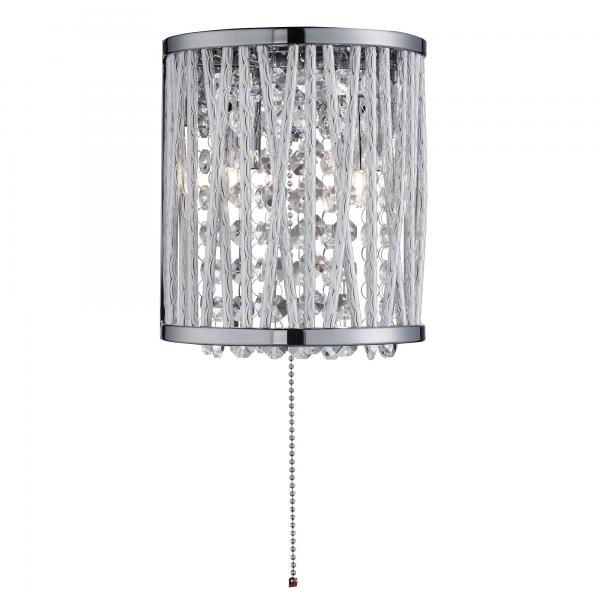 Photo ELISE 2LT APPLIQUE SUPPORT MURALE, CHROM | Ref : 7222-2CC