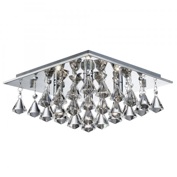 Photo HANNA - 4LT SQUARE Plafonnier CEILING, C | Ref : 7304-4CC