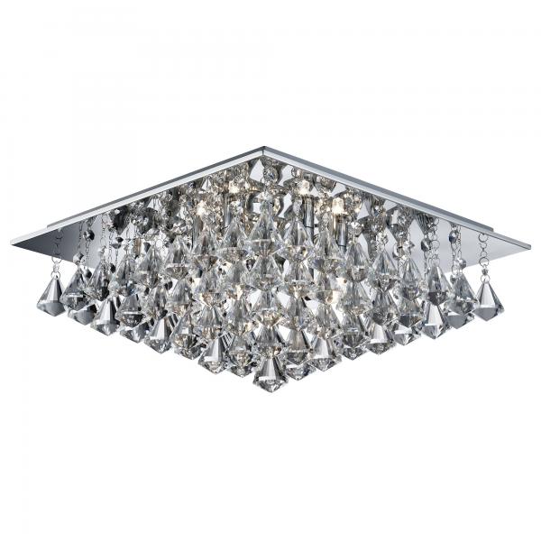 Photo HANNA - 6LT SQUARE Plafonnier CEILING, C | Ref : 7306-6CC