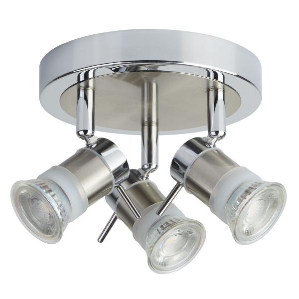 Photo ARIES (GU10 LED) IP44 3LT CC ROUND Spot | Ref : 7443CC-LED