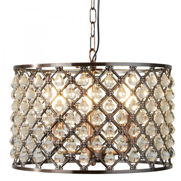 Photo MARQUISE 3LT DRUM Suspension, CUIVRE ANT | Ref : 7813-3CU