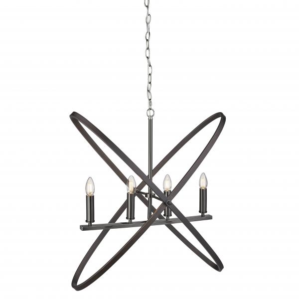 Photo HOOPLA 4LT Suspension, PEWTER | Ref : 8244-4PW