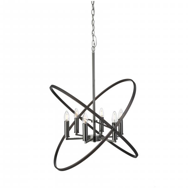 Photo HOOPLA 6LT Suspension, PEWTER | Ref : 8246-6PW