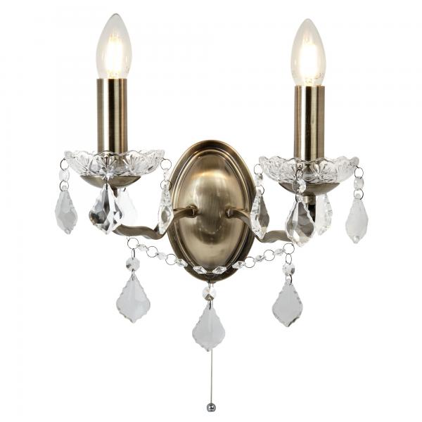 Photo PARIS 2LT APPLIQUE SUPPORT MURALE, Crist | Ref : 8732-2AB