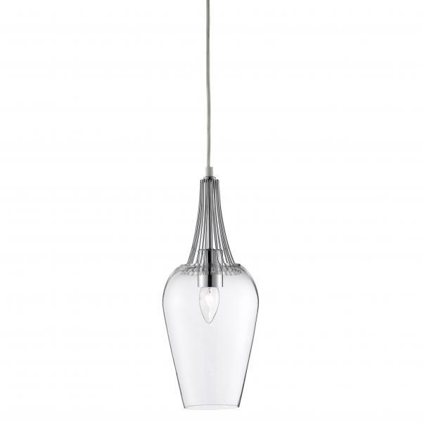 Photo WHISK Suspension - CHROME & verre transp | Ref : 8911CC