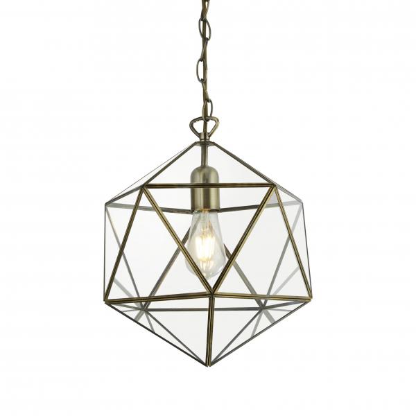 Photo FAIRFAX LANTERN 1LT TERRARIUM PRISIM SHA | Ref : 8962AB