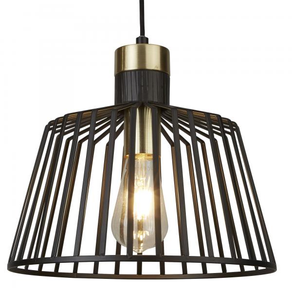 Photo BIRD CAGE FRAME 1LT 30CM PENDANT, BLACK | Ref : 9411BK