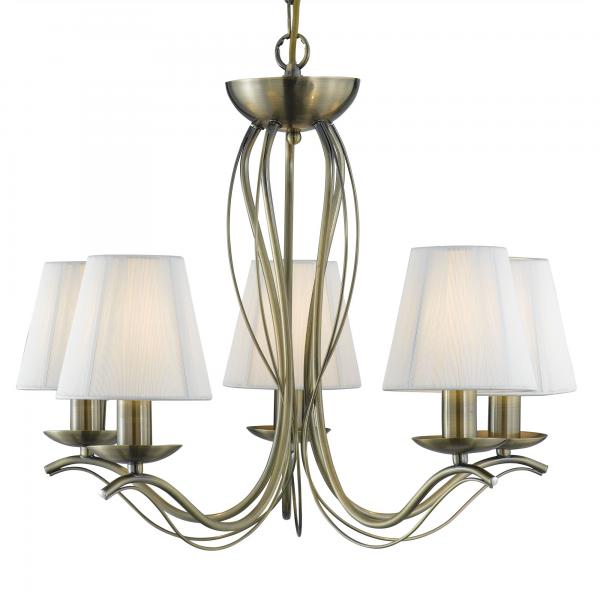 Photo ANDRETTI - 5LT CEILING, Laiton antique, | Ref : 9825-5AB