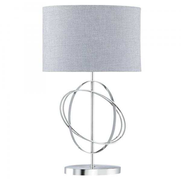 Photo COVENTRY TABLE LAMP CHROME RINGS WITH SI | Ref : EU1514CC