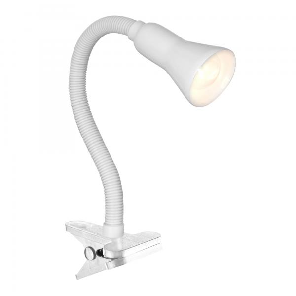 Photo DESK PARTNERS - Blanc FLEX CLIP TASK LAM | Ref : EU4122WH