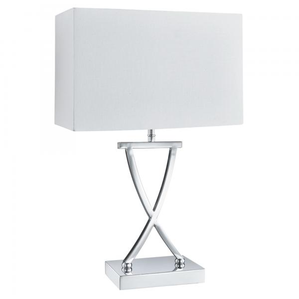 Photo CLUB LAMPE A POSER X BASE, CHROME, Blanc | Ref : EU7923CC