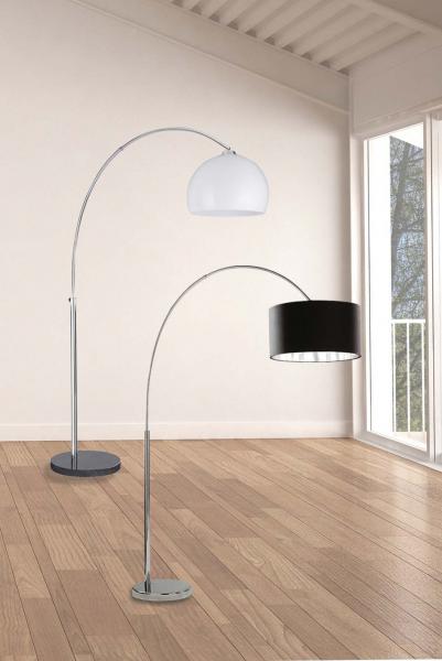 Vignette 2 produit ARCS FLOOR LAMP - CHROME/BLACK SHADE SIL | Ref : 1013CC