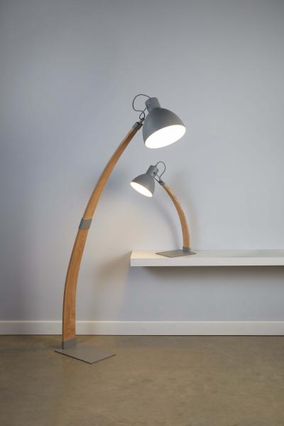 Vignette 2 produit NANNA  TABLE LAMP, LIGHT WOOD, MATT GREY | Ref : 1039GY
