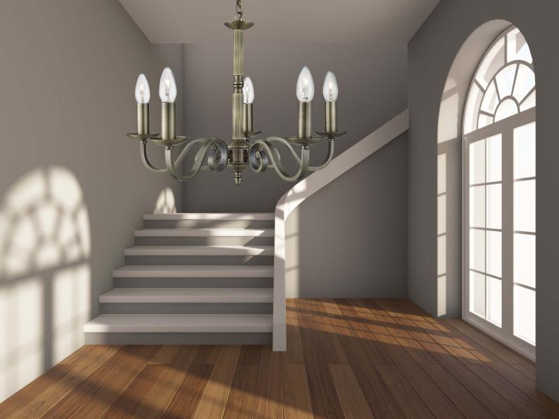 Vignette 2 produit RICHMOND - 5LT CEILING, Laiton antique, | Ref : 1505-5AB