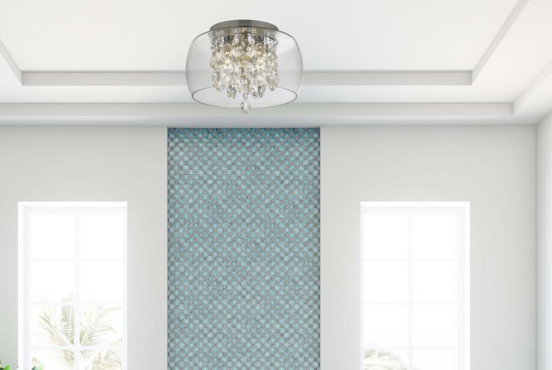 Vignette 2 produit CURVA BATHROOM abatjour verre transparen | Ref : 1773CC