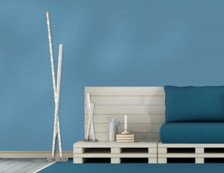 Vignette 2 produit CLOVER 2LT LED COLUMN FLOOR LAMP, CLEAR | Ref : 2112CC