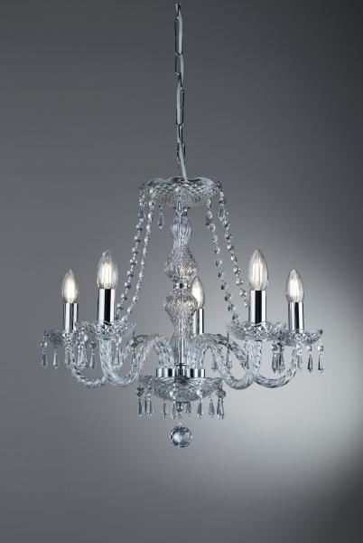 Vignette 2 produit HALE - 5 LIGHT CHANDELIER, CHROME, CLEAR | Ref : 215-5