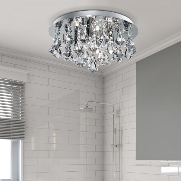 Vignette 2 produit HANNA BATHROOM IP44 - 4LT CRYSTAL CEILIN | Ref : 2204-4CC