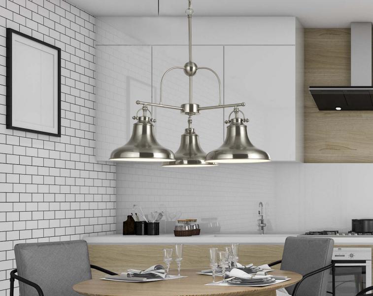 Vignette 2 produit DALLAS 3LT INDUSTRIAL Suspension SATIN A | Ref : 3183-3SS