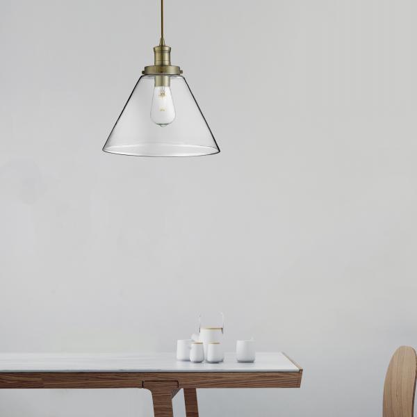 Vignette 2 produit PYRAMID 1LT Suspension, Laiton antique, | Ref : 3228AB