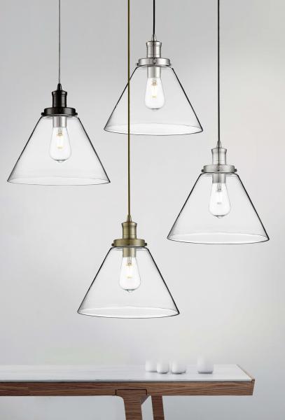 Vignette 2 produit PYRAMID 1LT Suspension, Noir Mat, Claire | Ref : 3228BK