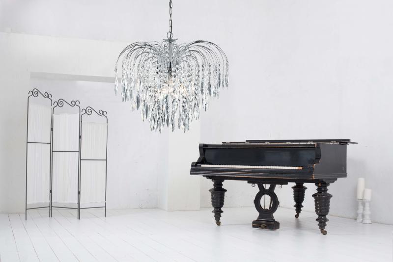 Vignette 2 produit WATERFALL - 5LT CEILING, CHROME, Cristal | Ref : 4175-5