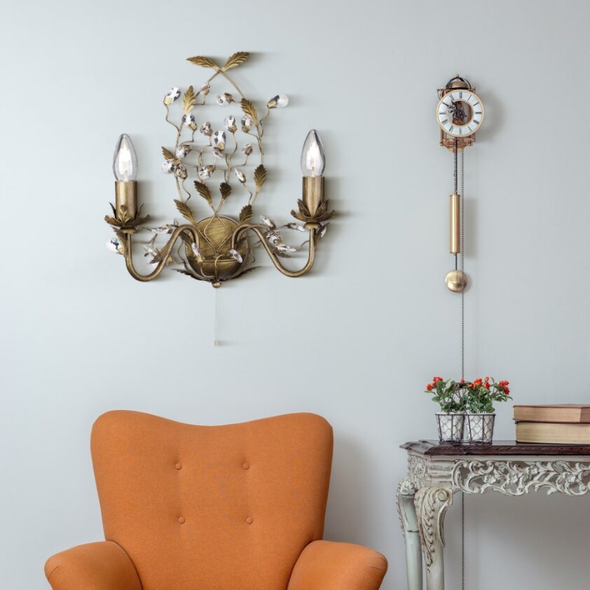 Vignette 2 produit ALMANDITE - 2LT WALL BRACKET, BROWN GOLD | Ref : 2492-2BR