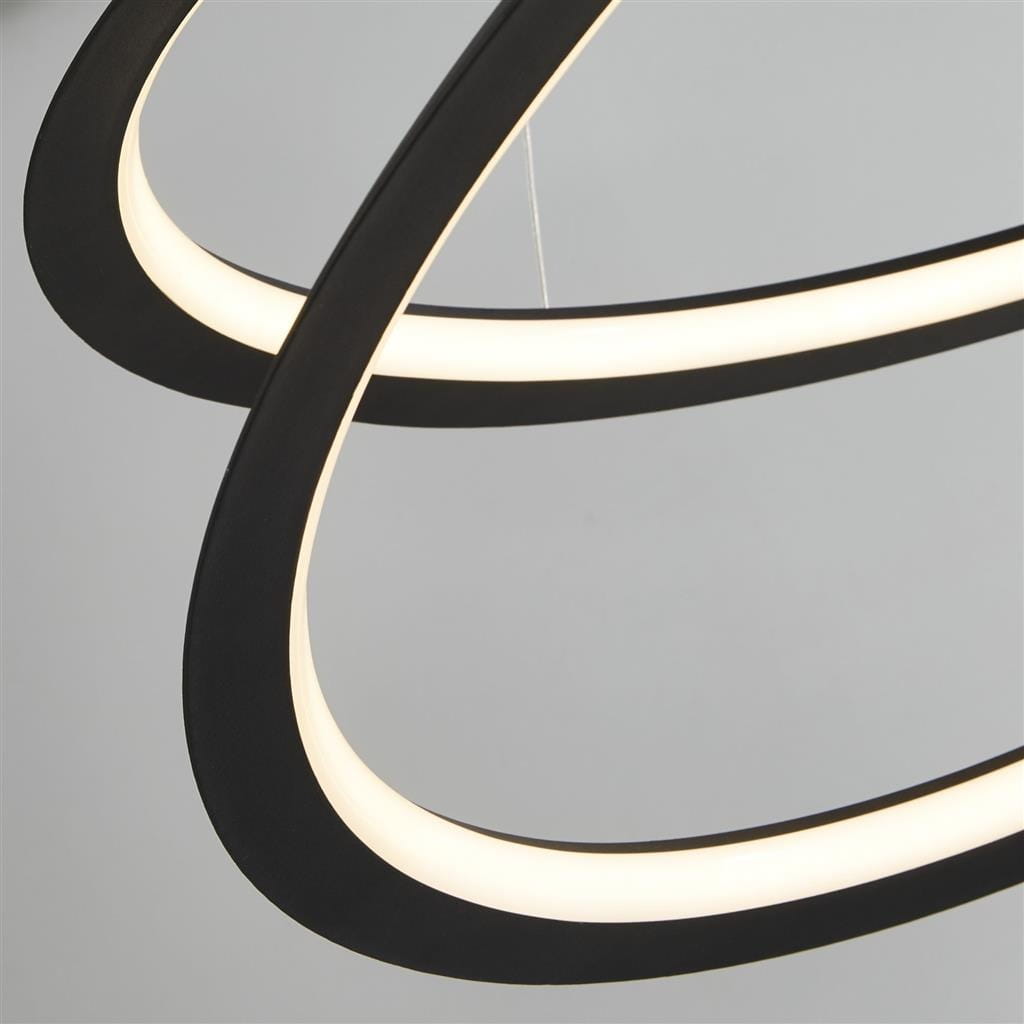 Vignette 2 produit SWIRL II  LED PENDANT  SAND BLACK.  DIMM | Ref : 51871-1BK