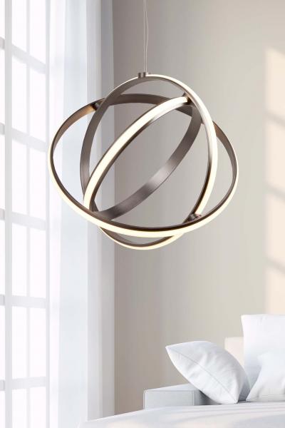 Vignette 2 produit MAGIC 3LT BRUSHED SATIN NICKEL LED GYRO | Ref : 5031-3SN