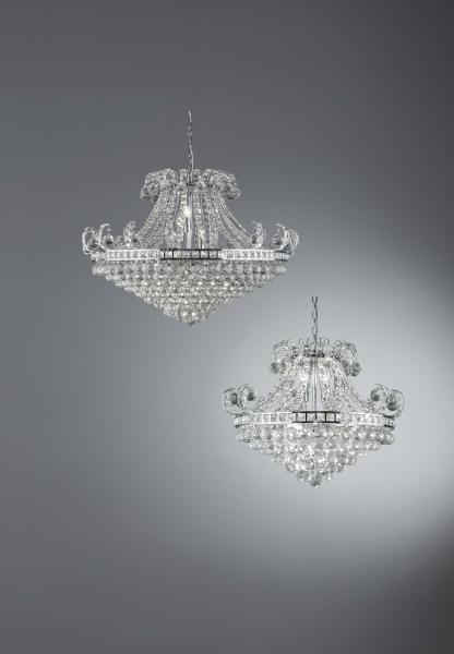 Vignette 2 produit BLOOMSBURY 6LT CRYSTAL TIERED CHETELIER, | Ref : 5046-6CC
