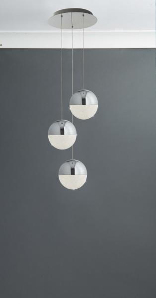 Vignette 2 produit Marbres 3LT LED GLOBE MULTI DROP Suspens | Ref : 5842-3CC