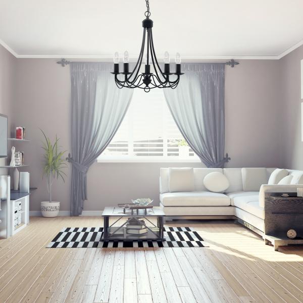 Vignette 2 produit MAYPOLE  5LT Noir Mat W/IRON FITTING | Ref : 6345-5BK