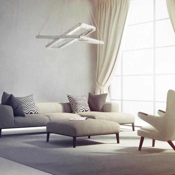 Vignette 2 produit CLOVER - LED CEILING (2 x RECTANGLE), CH | Ref : 7123CC