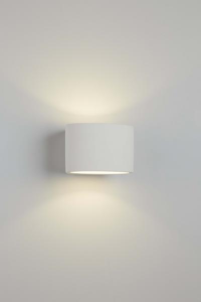 Vignette 2 produit GYPSUM G9 OVAL Blanc PLASTER Applique | Ref : 8721
