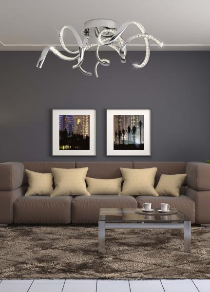 Vignette 2 produit TWIRLS ARM LED CEILING Plafonnier, CHROM | Ref : 9233-3CC