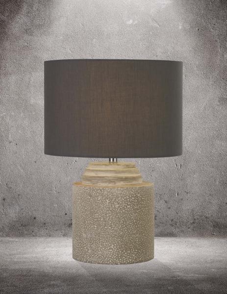 Vignette 2 produit ZARA Gris CEMENT LAMPE A POSER AVEC abat | Ref : EU9260GY