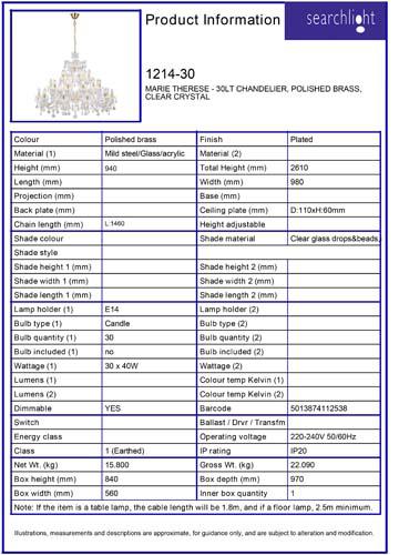 Vignette 3 produit Ref : 1214-30 | MARIE THERESE - 30LT CHETELIER, laiton p